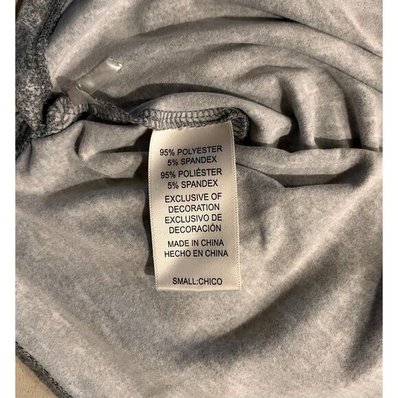 JANE BLEEKER Gray Pajama Top with Front Pocket Short Sleeve Sz Small - Picture 5 of 5